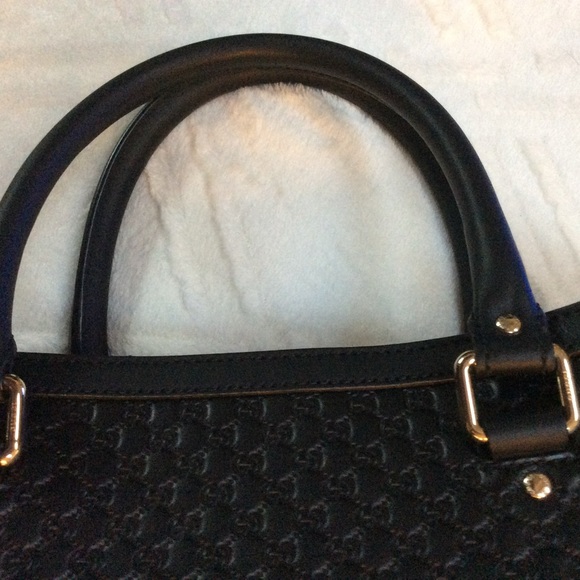 Gucci Microguccissima Large Structured Shoulder Bag/Tote/Satchel/Handbag - Picture 9 of 9